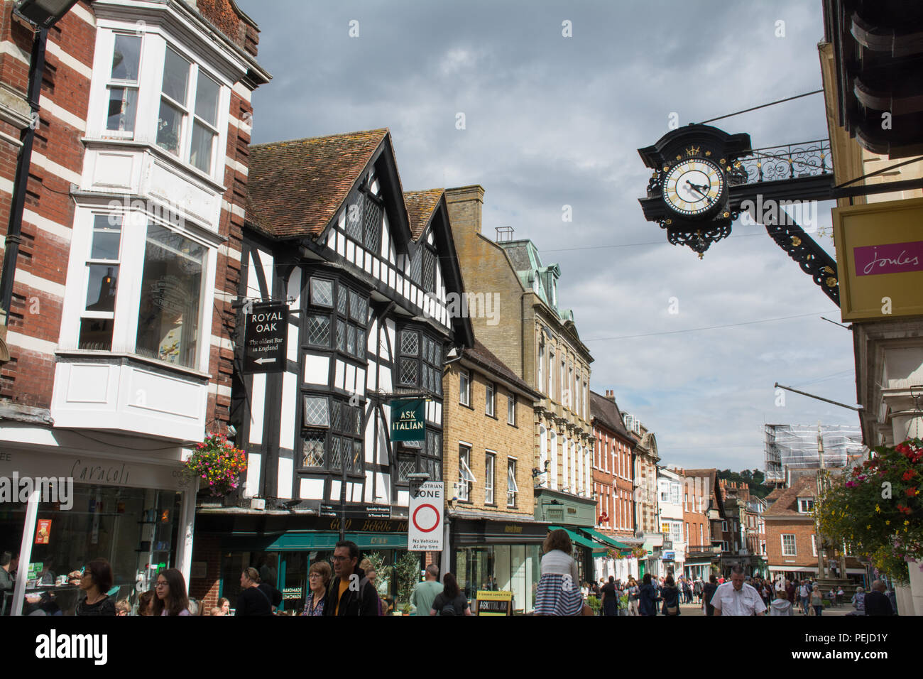Stadt Winchester in Hampshire, Großbritannien Stockfoto