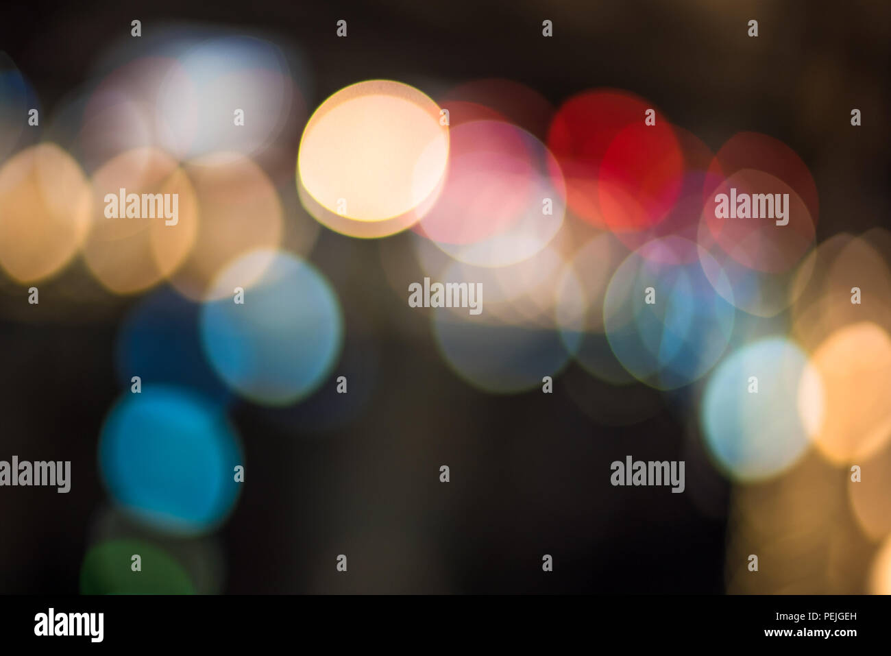 Abstrakte bokeh leuchtet. Perfekte festliche Hintergrund. Stockfoto