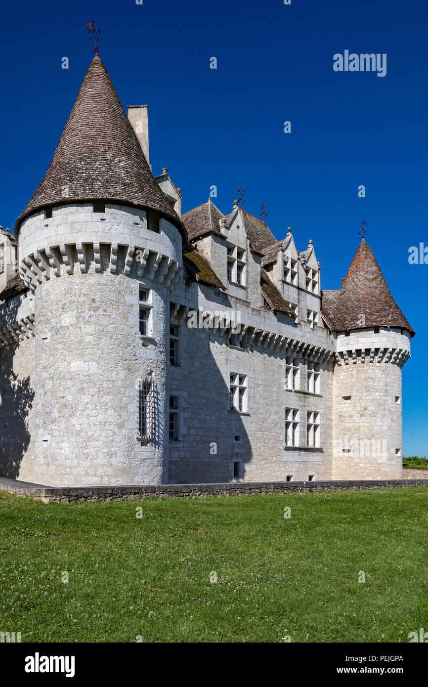 Chateau de Monbazillac in der Nähe der Stadt Bergerac an der Dordogne Bereich der Nouvelle-Aquitaine Region in Frankreich. Stockfoto