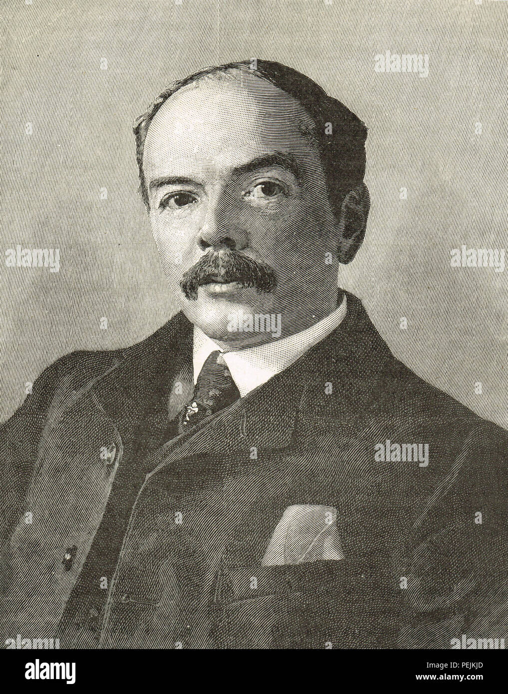 Leander Starr Jameson, British colonial Politiker und Führer der verpfuschte Razzia gegen die Südafrikanische Republik in 1895/6 Stockfoto