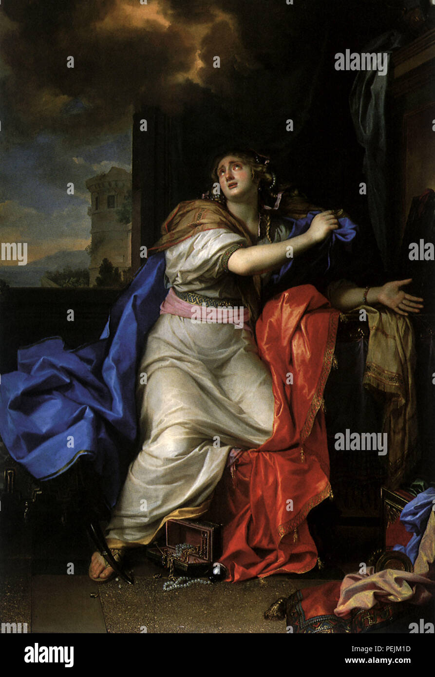 Magdalena von Reue, Le Brun, Charles Stockfoto