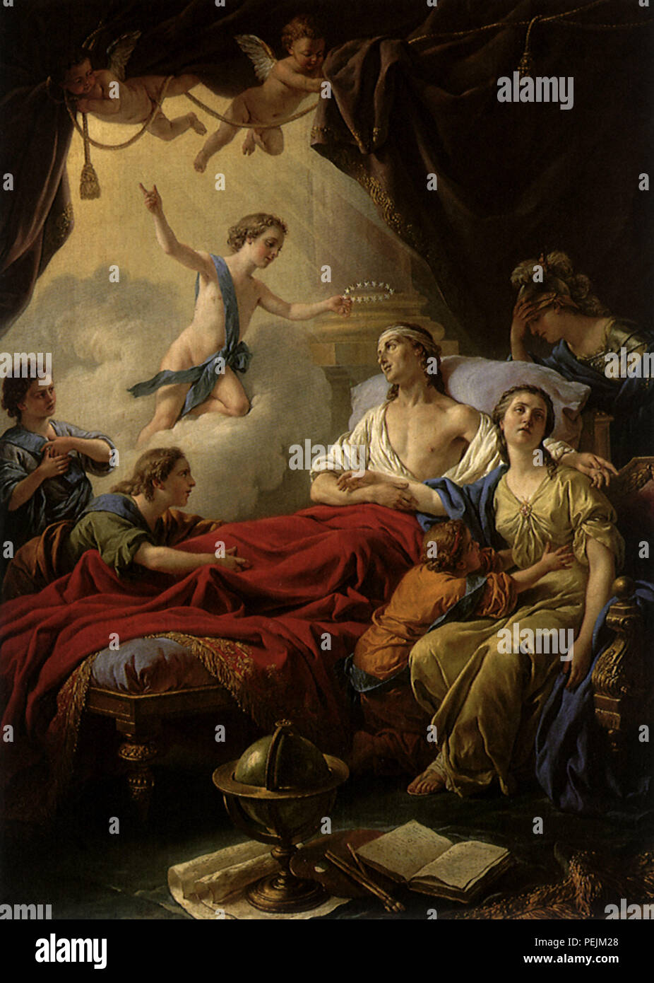 Tod des Dauphin, Lagrenee, Louis-Jean-François Stockfoto