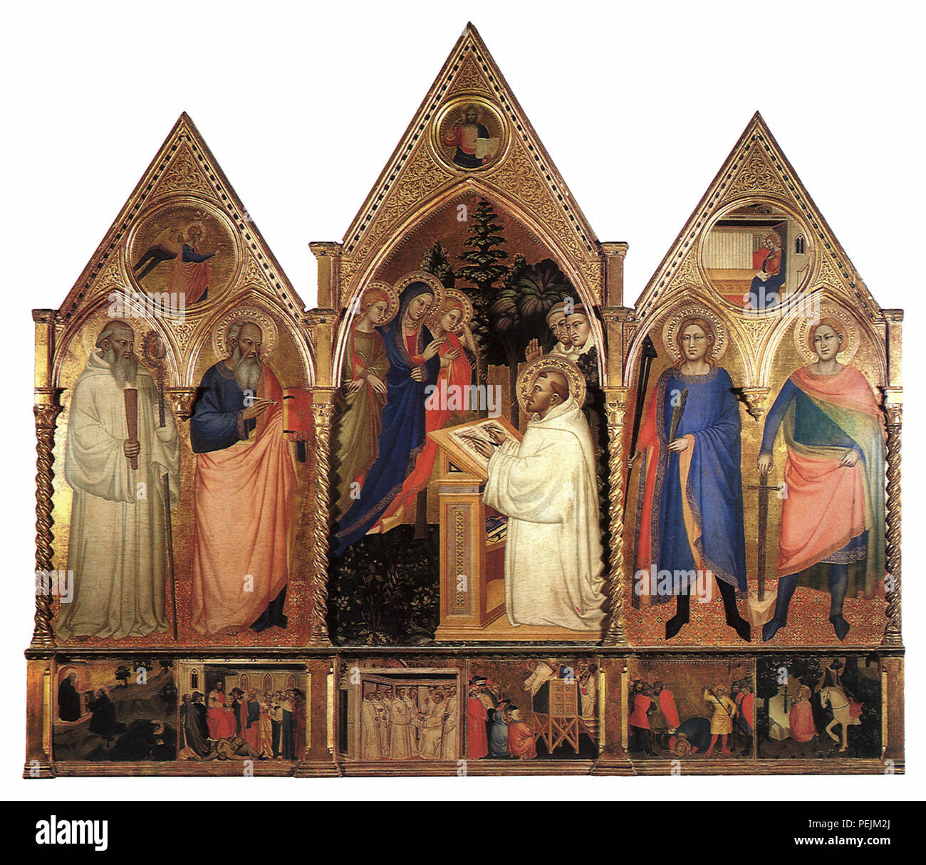 Rinuccini Triptychon, Rinuccini Master Stockfoto