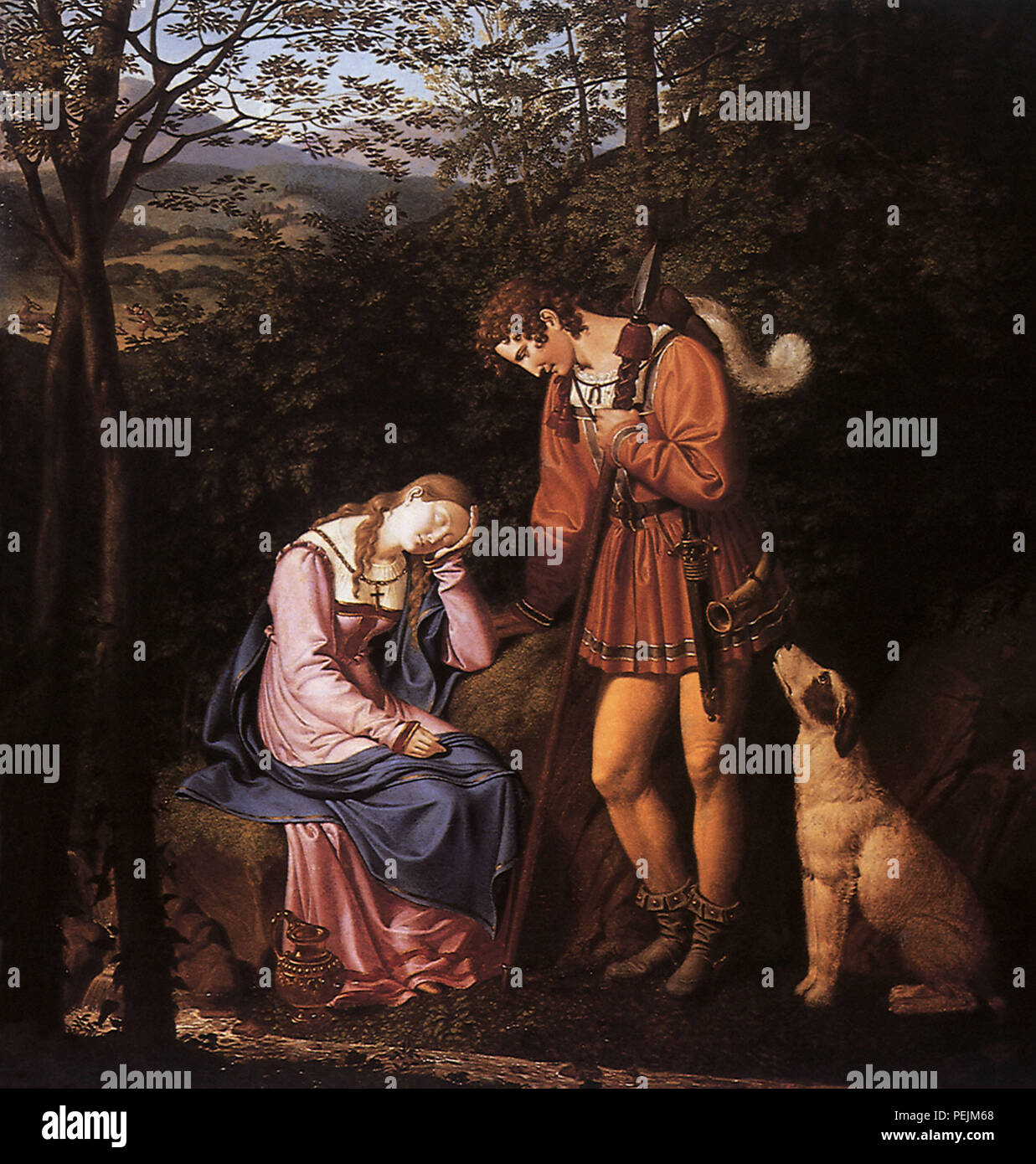 Käthchen von Heilbronn, Heinrich Anton Dähling, Stockfoto