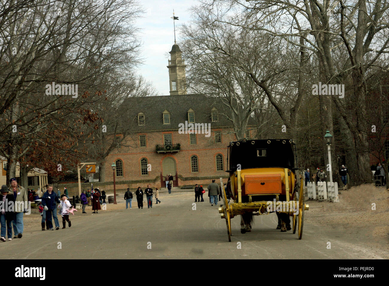 Kutschenfahrt in Williamsburg, Virginia, USA Stockfoto