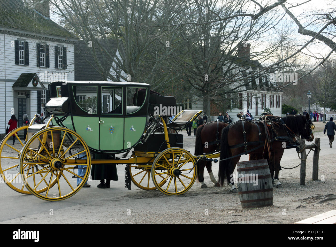 Kutschenfahrt in Williamsburg, Virginia, USA Stockfoto