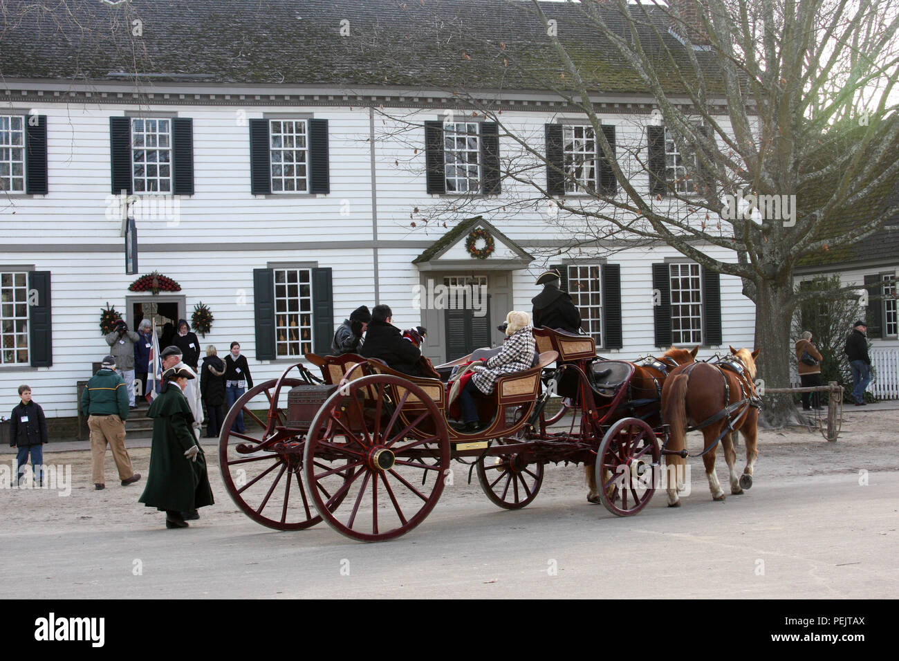 Kutschenfahrt in Williamsburg, Virginia, USA Stockfoto
