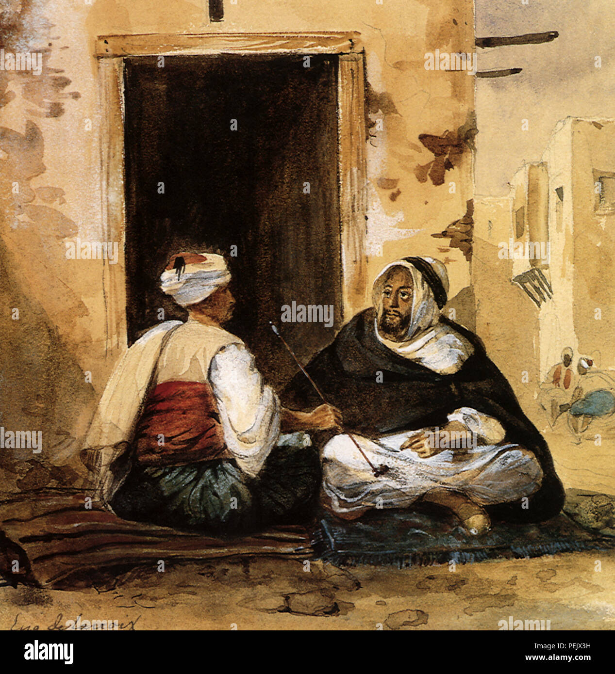 Eine Coulouglis und eine Arabische, Delacroix, Eugene Stockfoto