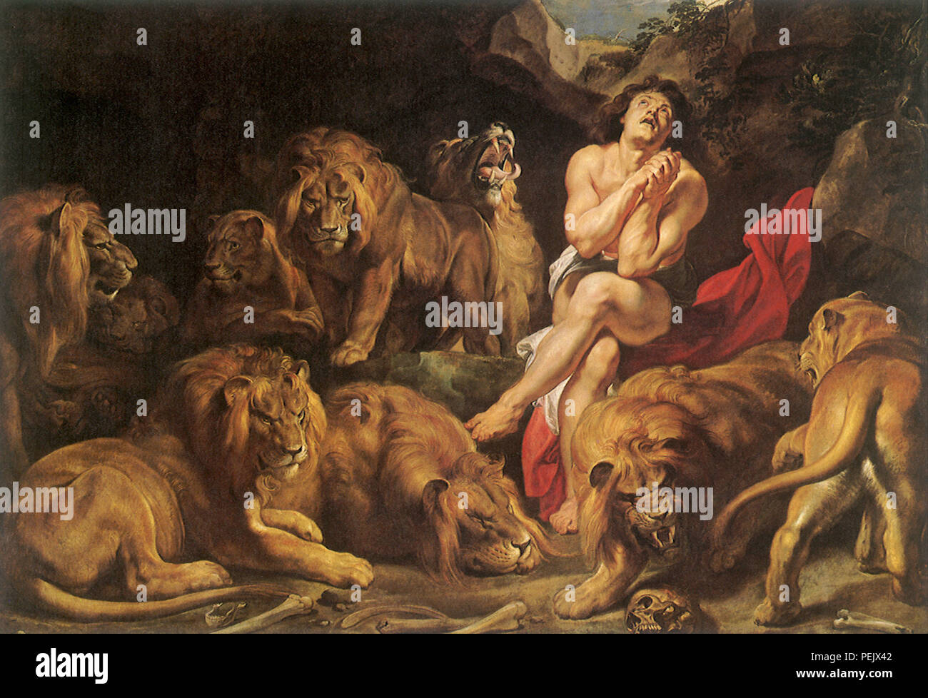 Daniel in der Löwengrube, Rubens, Peter Paul Stockfoto