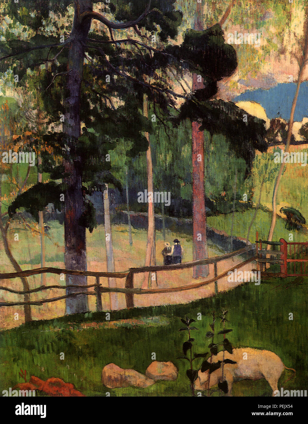 Nostalgische Prominade, Gauguin, Paul Stockfoto