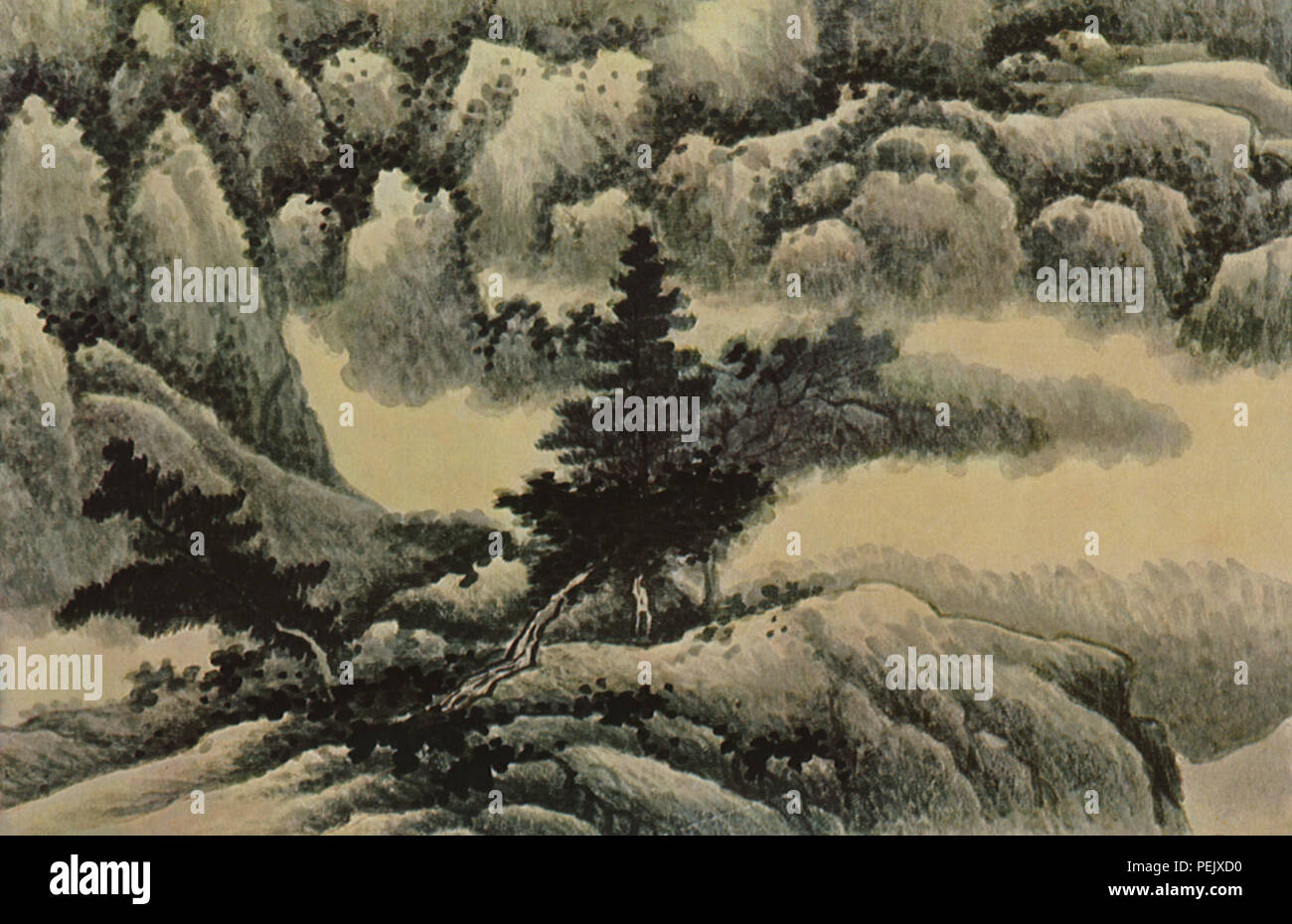 Bäume in die Landschaft, die Hsien, Kung Stockfoto