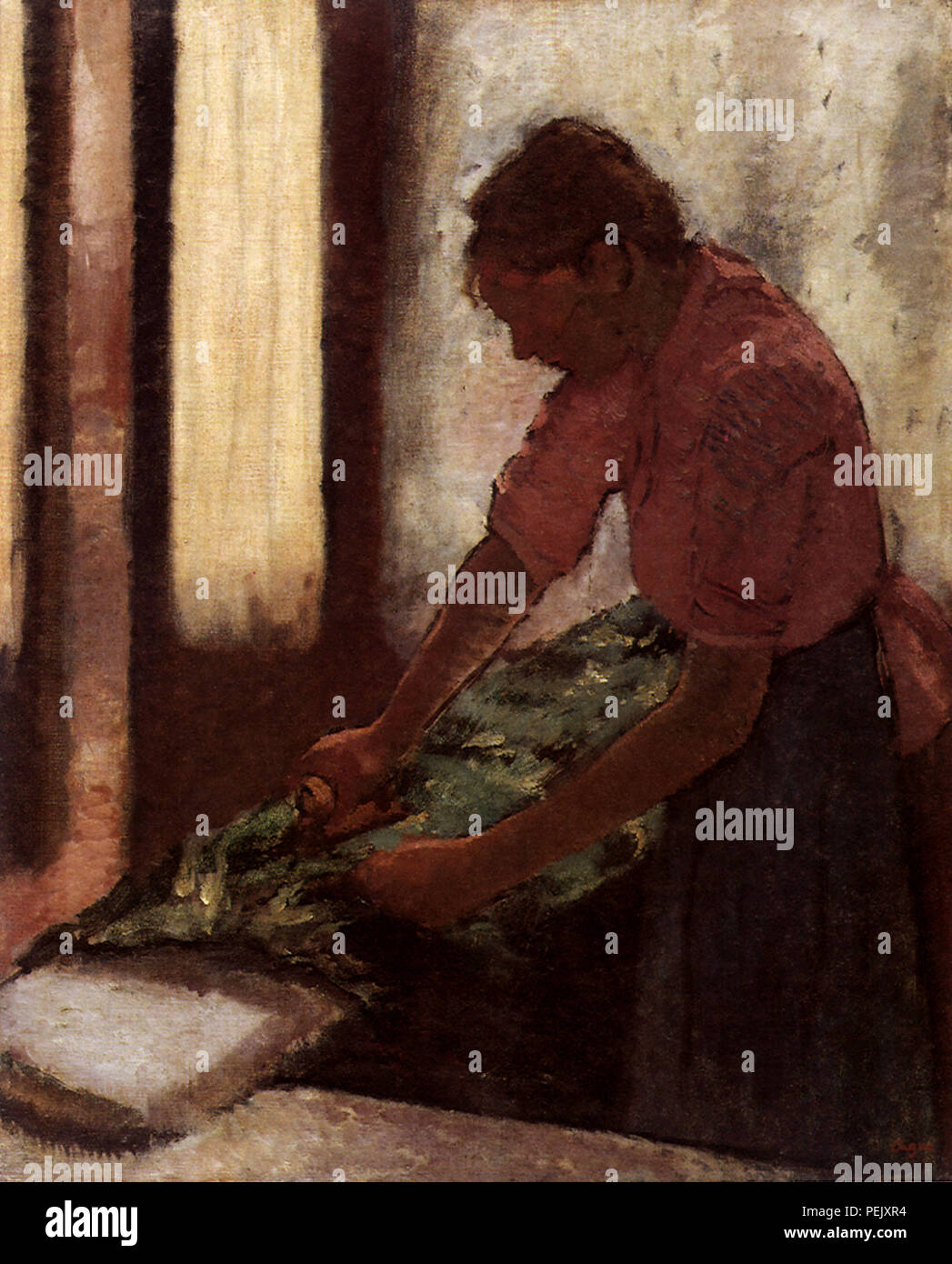 Frau Bügeln, Degas, Edgar Stockfoto