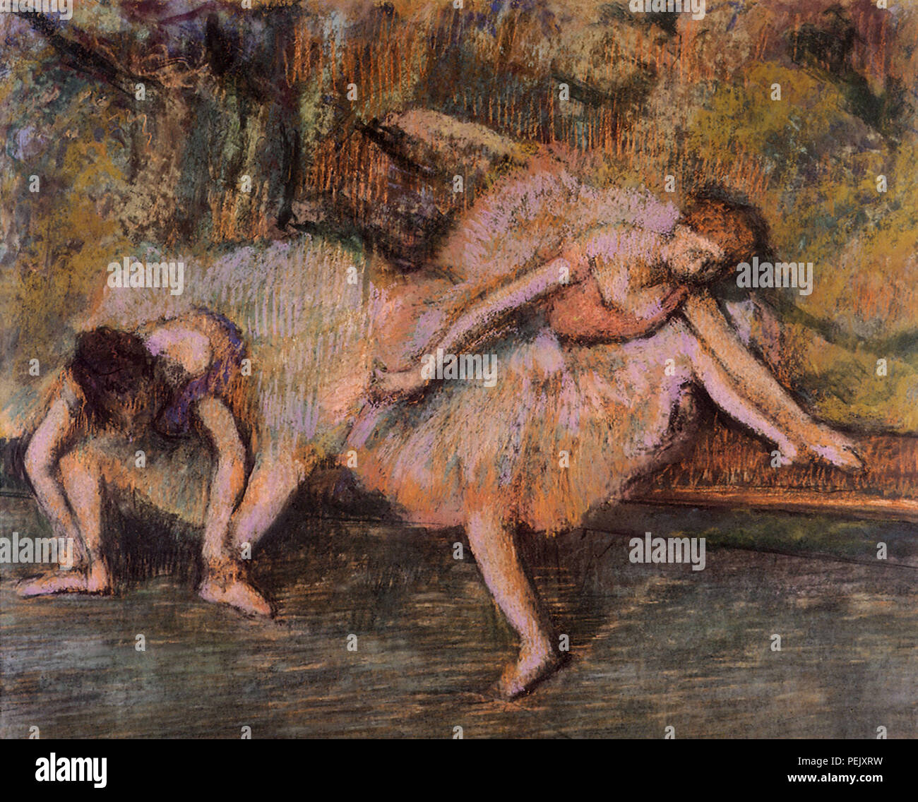 Ballerinas Warm Up, Degas, Edgar Stockfoto