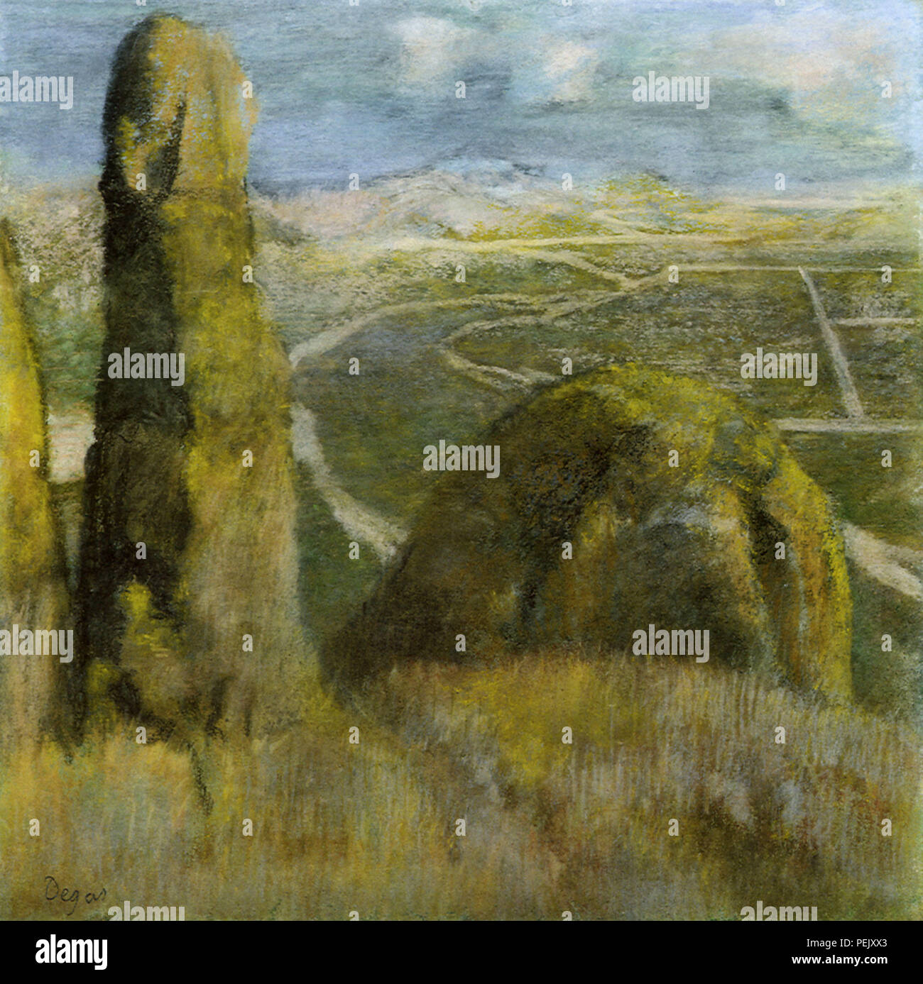 Blick auf das Tal, Degas, Edgar Stockfoto