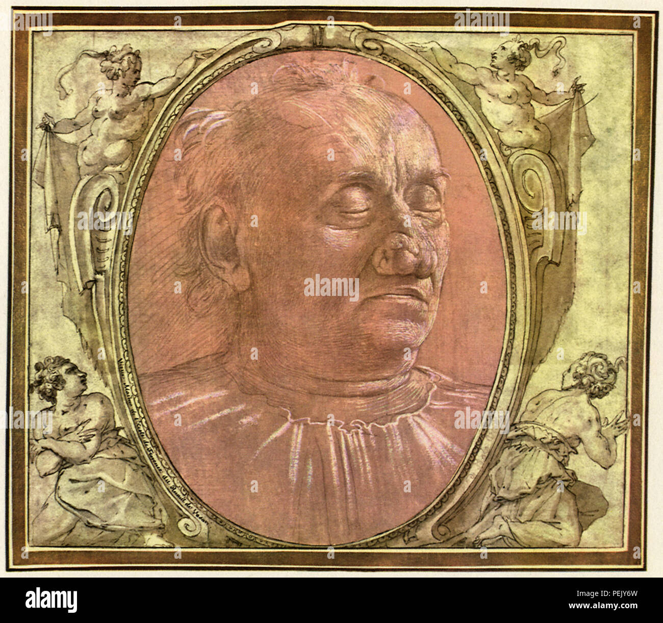 Porträt eines alten Mannes, Ghirlandaio, Domenico Stockfoto