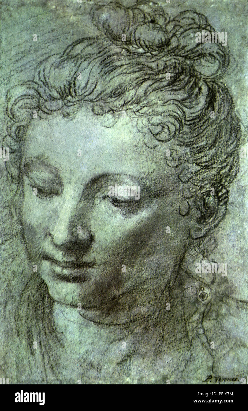 Porträt der jungen Frau, Veronese, Paolo Caliari Stockfoto