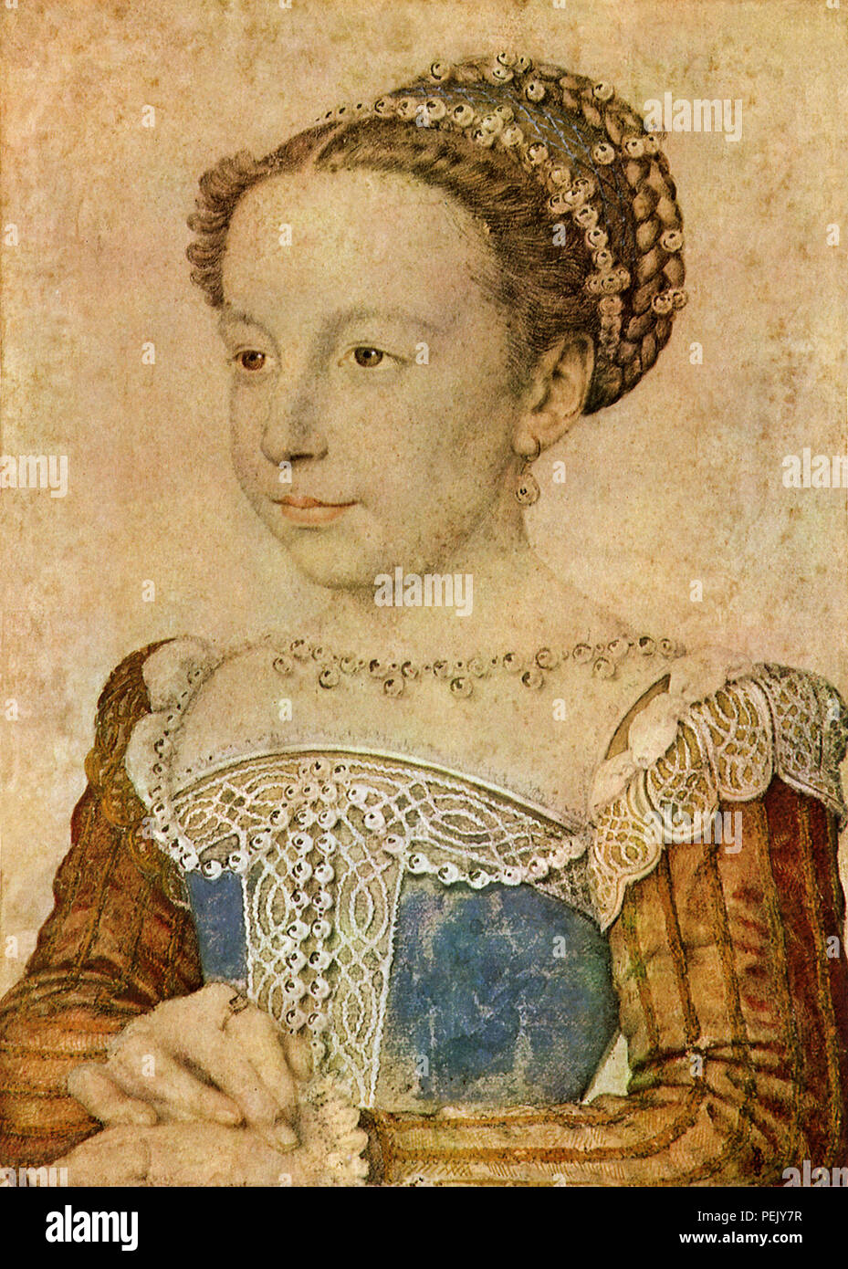 Marguerite de Valois 1557, Clouet, François Stockfoto