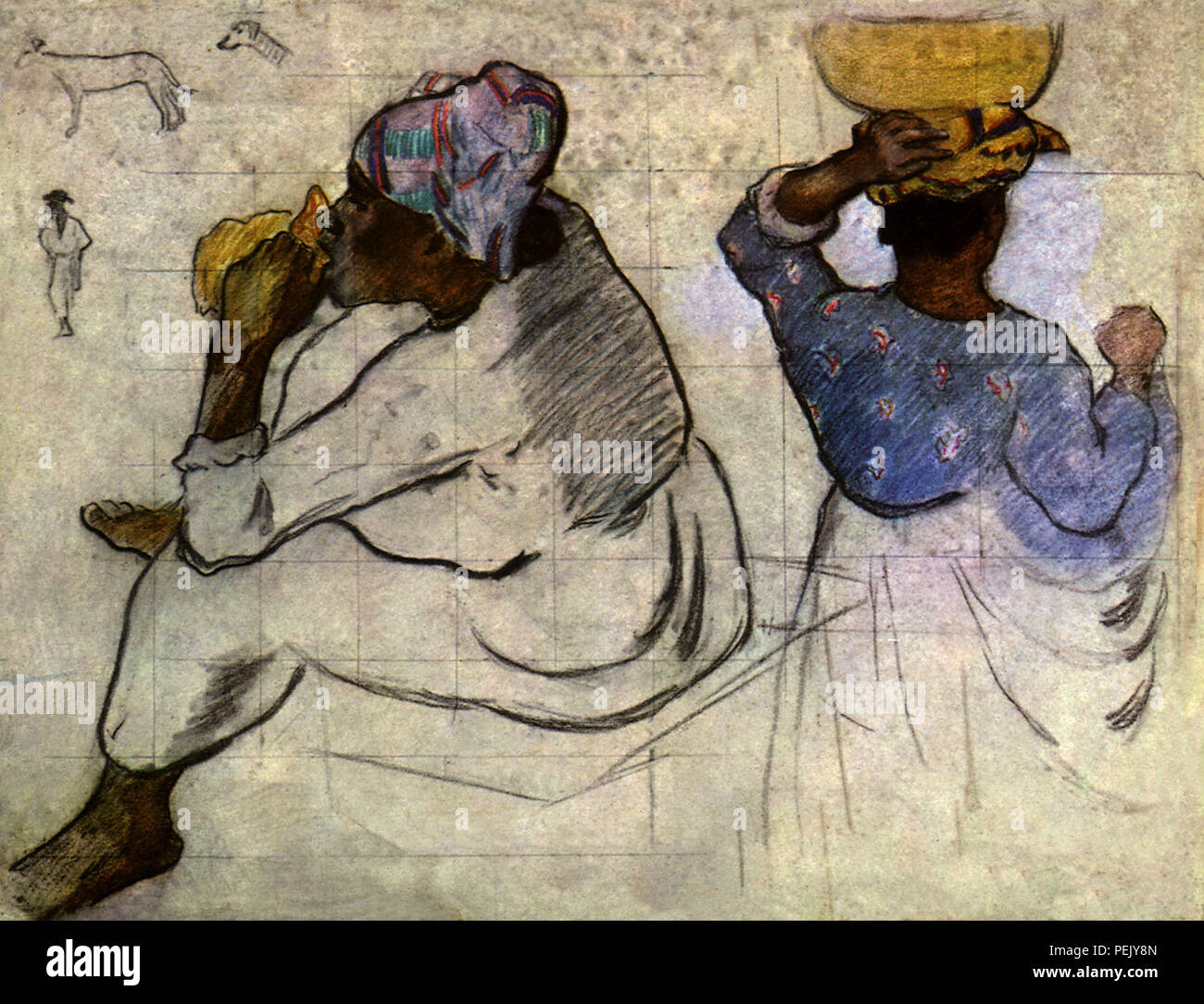Martinique Frauen, Gauguin, Paul Stockfoto