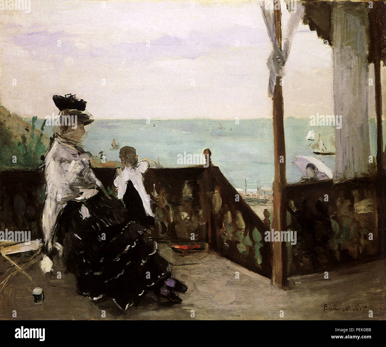 In einer Villa am Meer, Morisot, Berthe Stockfoto