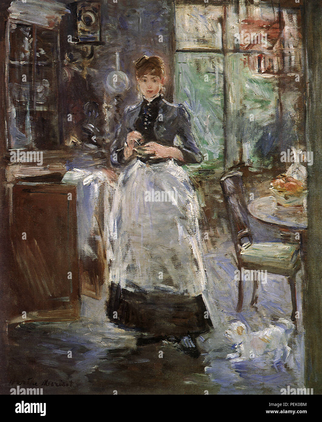 Im Speisesaal, Morisot, Berthe Stockfoto