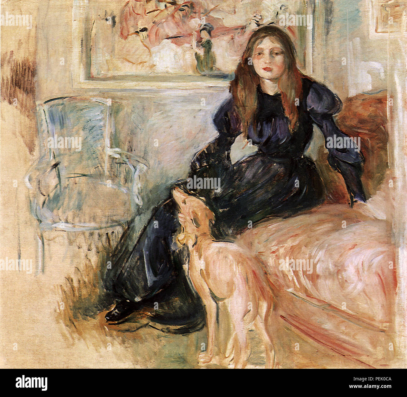 Julie Manet und Laertes, Morisot, Berthe Stockfoto