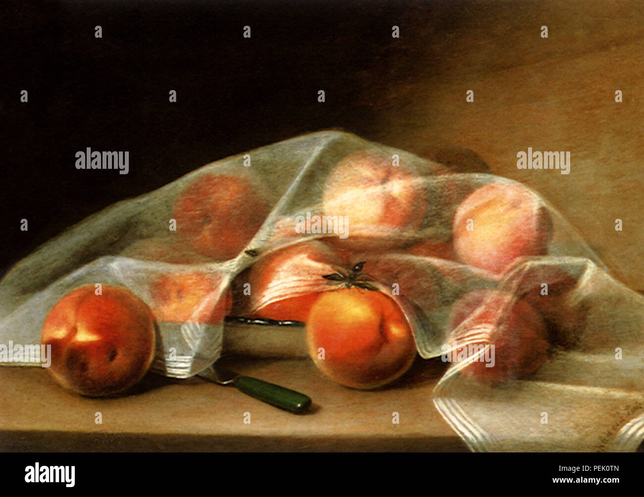 Eine überdachte Malerei, oder Obst Stück, Peale, Raphaelle Stockfoto