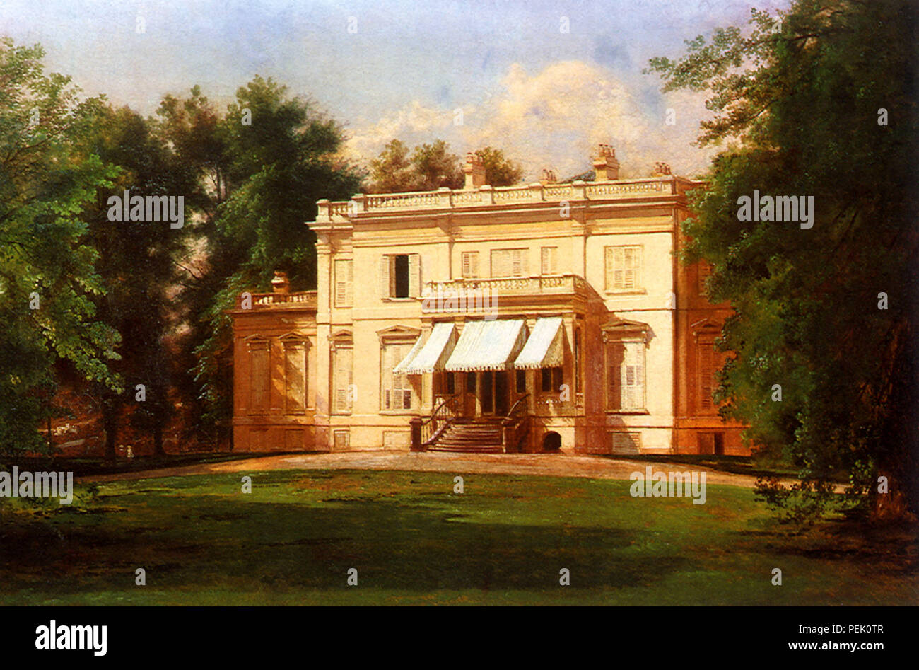 Blick auf die Langdon Haus, Carmiencke, Johann Herman Stockfoto