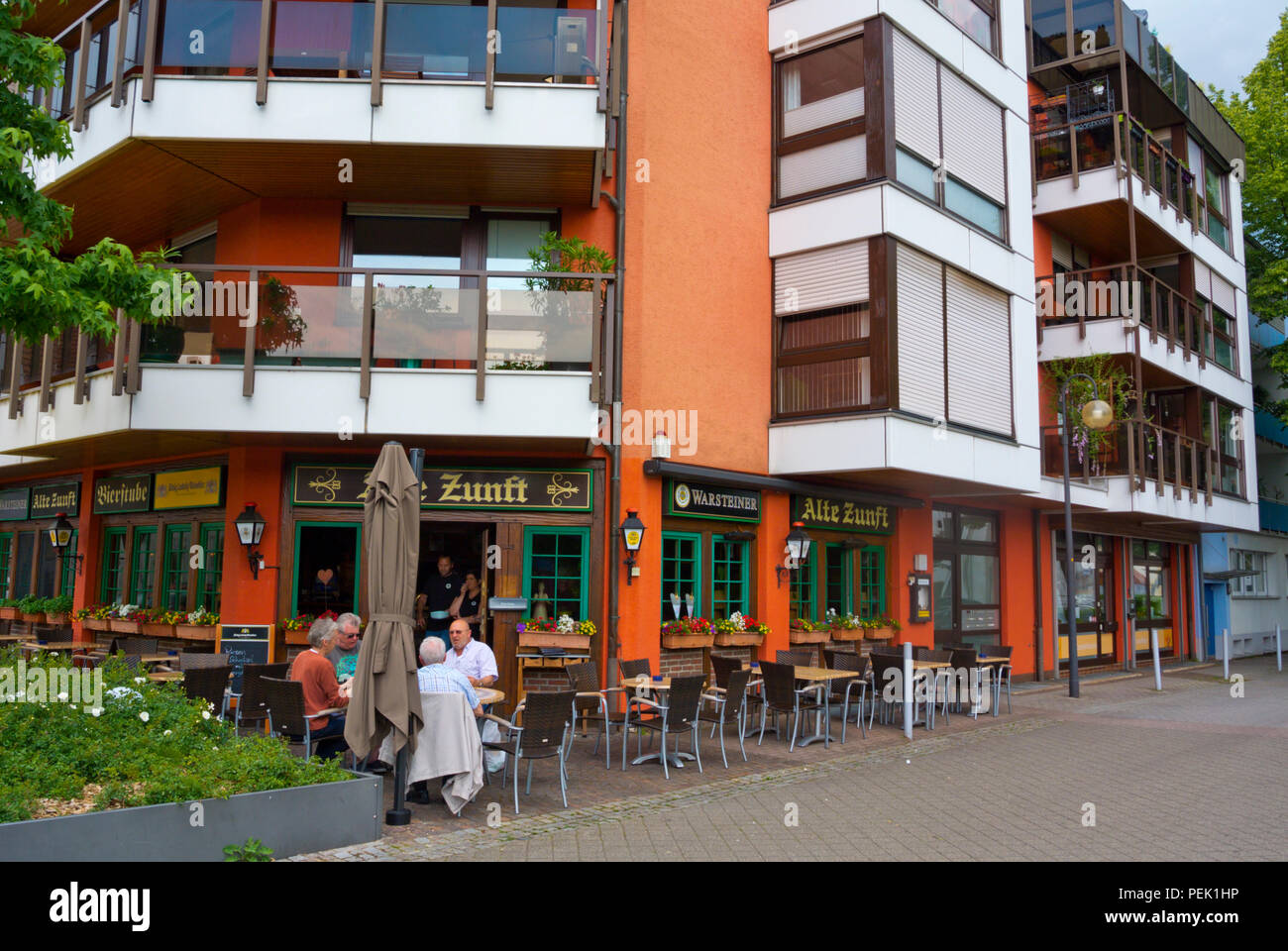 Deutschen Bierstube, typischen Restaurant und Bar, Jahnstrasse, Kehl, Deutschland Stockfoto