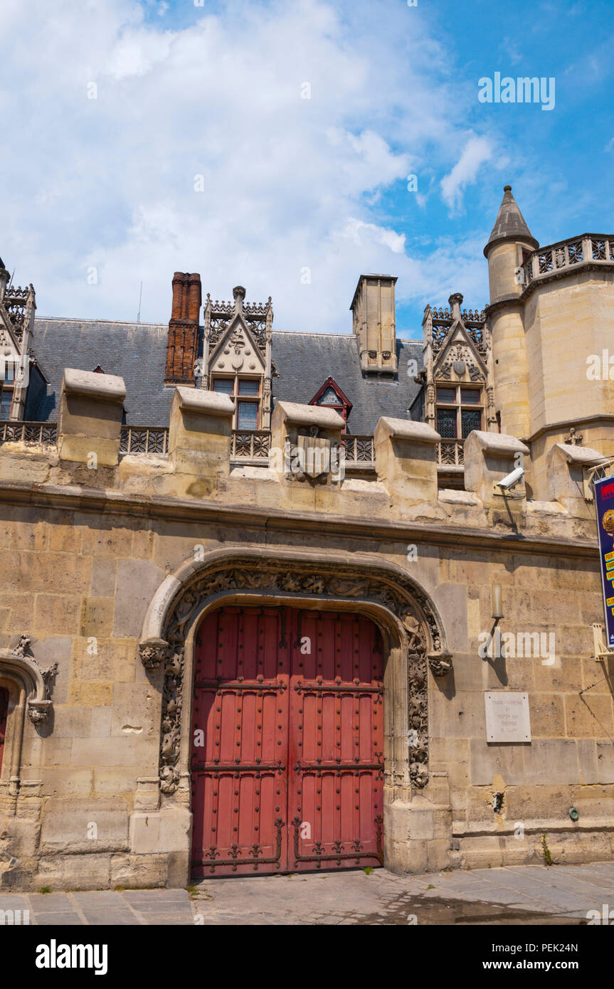 L'Hotel des Abbes de Cluny, mit Cluny Museum, Sorbonne, Left Bank, Paris, Frankreich Stockfoto