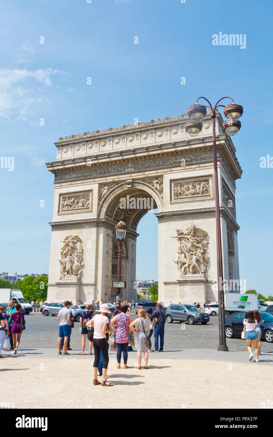 Arc de Triomphe de l'Etoile, Place Charles de Gaulle, Paris, Frankreich Stockfoto