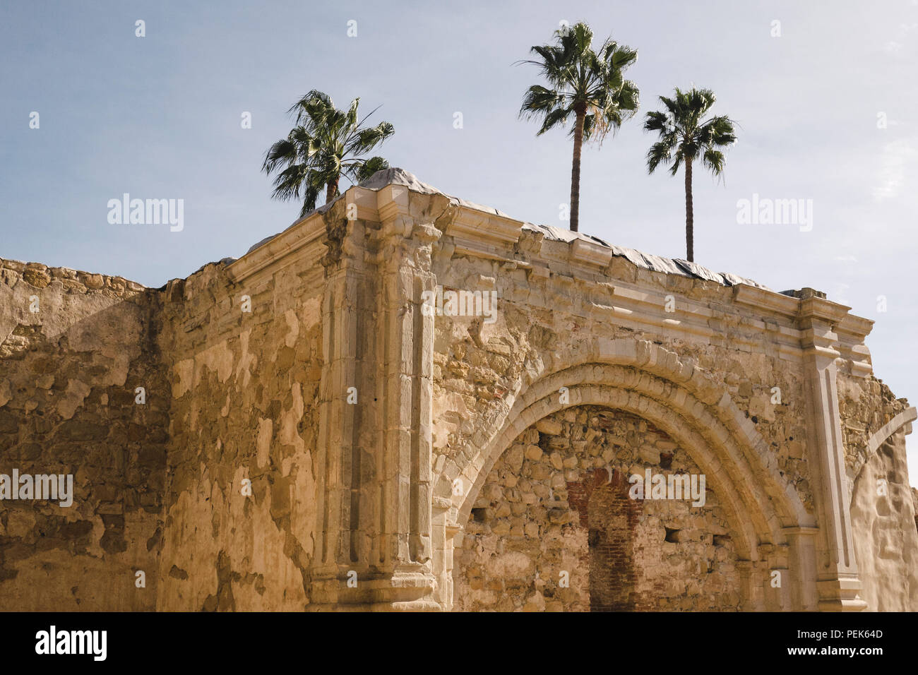Ruinen von Mission San Juan Capistrano Stockfoto