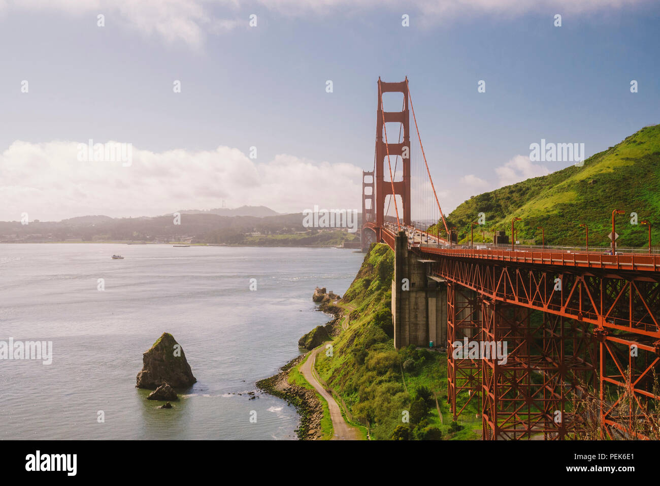 Golden Gate Bridge mit Kopie Raum Stockfoto
