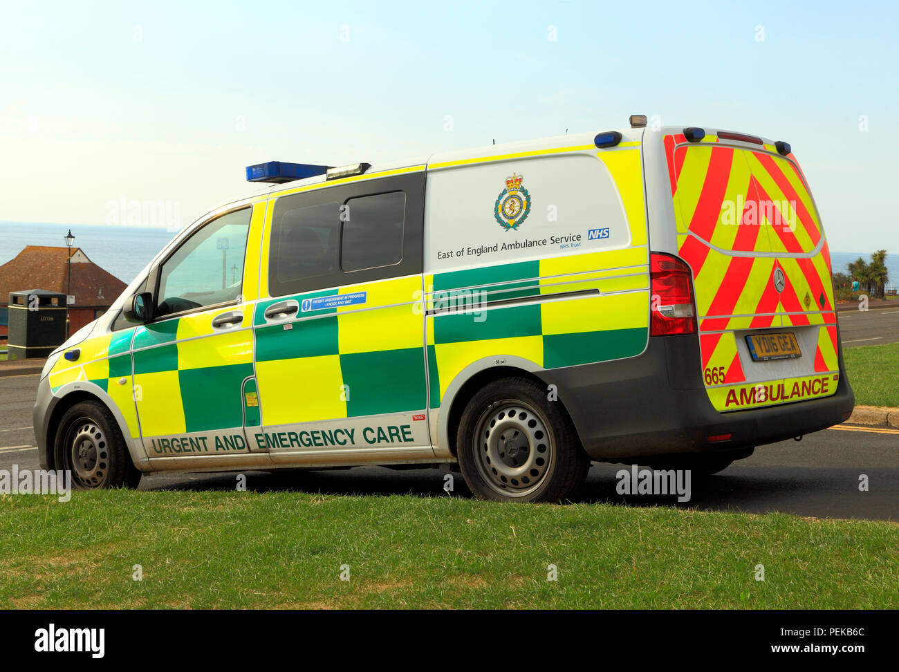 Osten Englands, Krankenwagen, Service, dringende und Notfallversorgung, Fahrzeug, Krankenwagen, regionale, Stockfoto