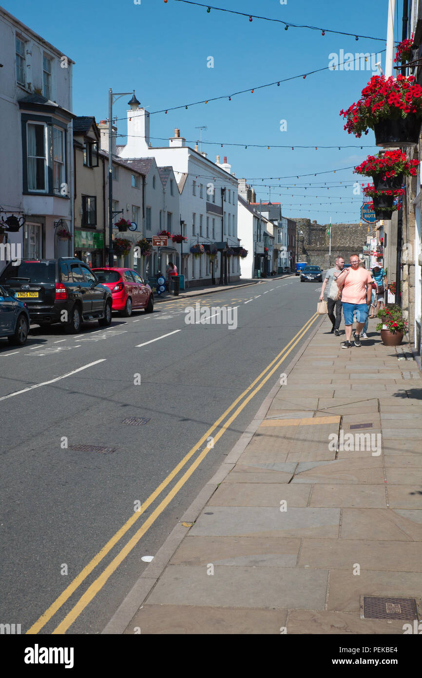 Beaumaris Stadtzentrum Stockfoto