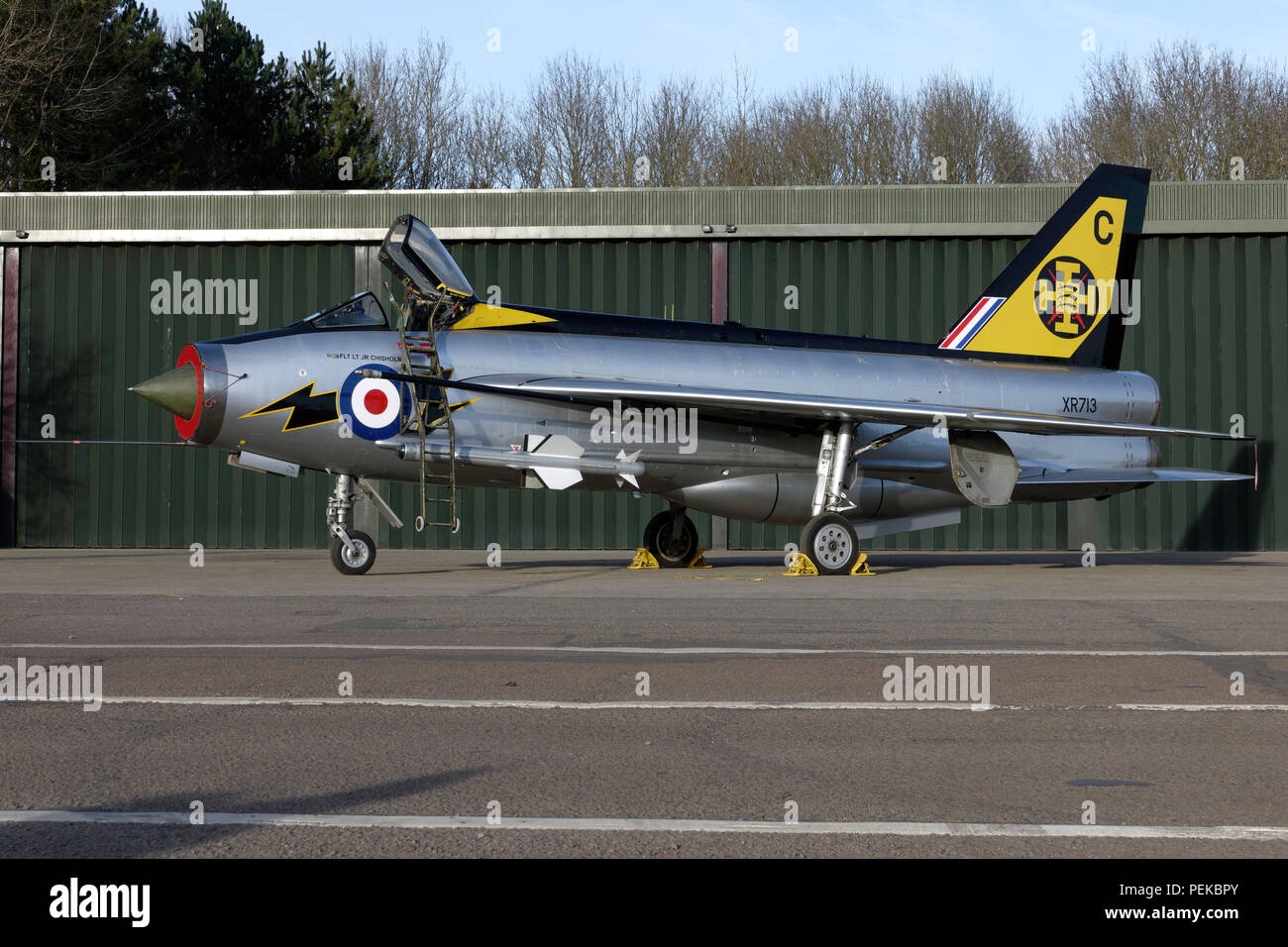 English Electric Lightning F3 im RAF 111 Squadron Markierungen Stockfoto