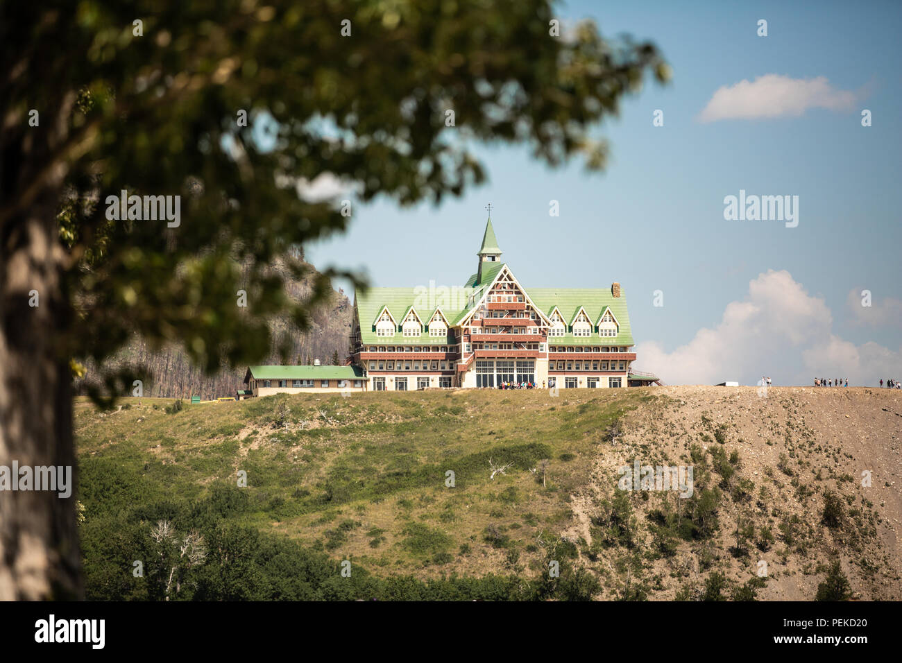 Prince of Wales Hotel in Waterton Stockfoto