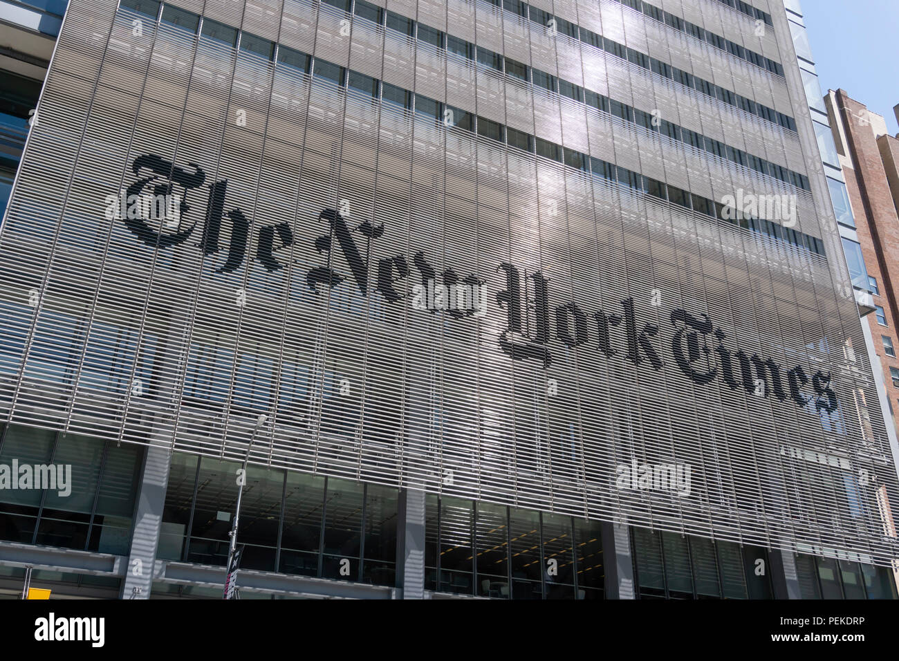 New York Times buiilding in New York City Stockfoto