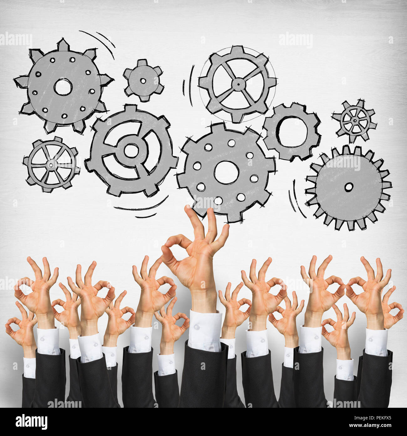 Geschäft und Teamwork Konzept Stockfoto