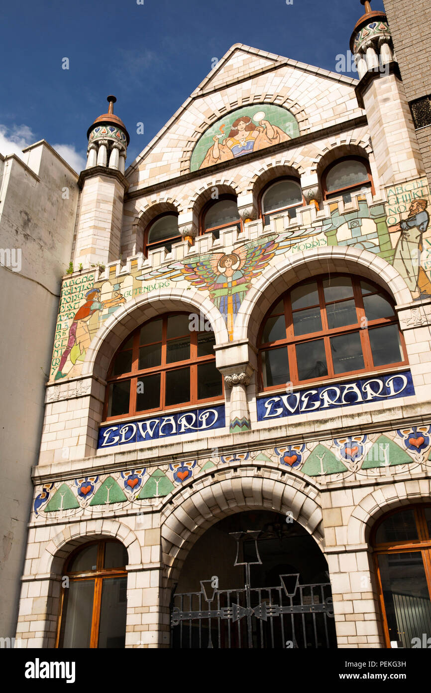 Großbritannien, England, Bristol, Broad Street, Edward Everard, Druckerei, 1900 Art Nouveau Fassade von William Neatby Stockfoto