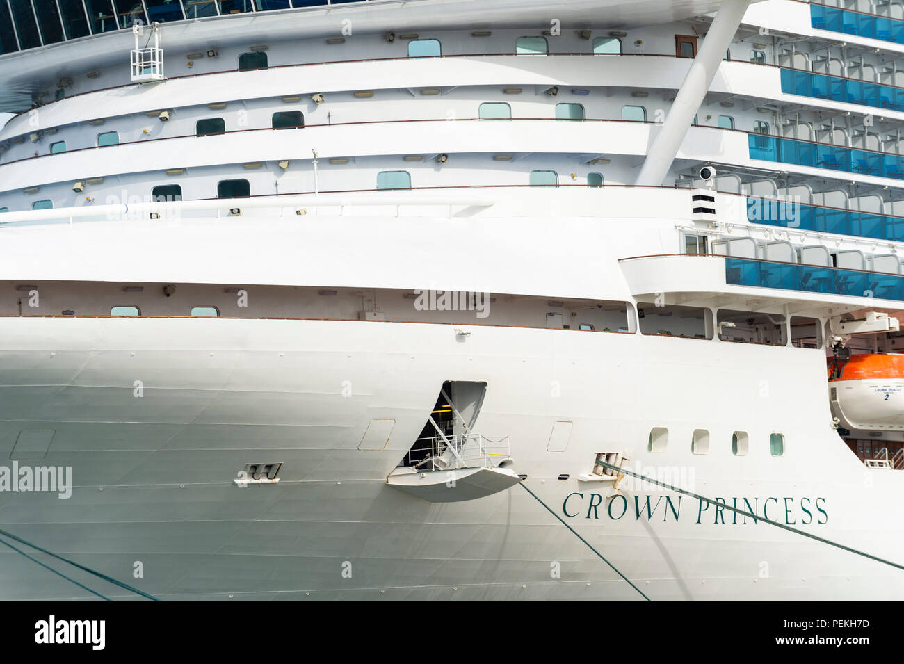 Crown Princess Kreuzfahrtschiff Stockfoto