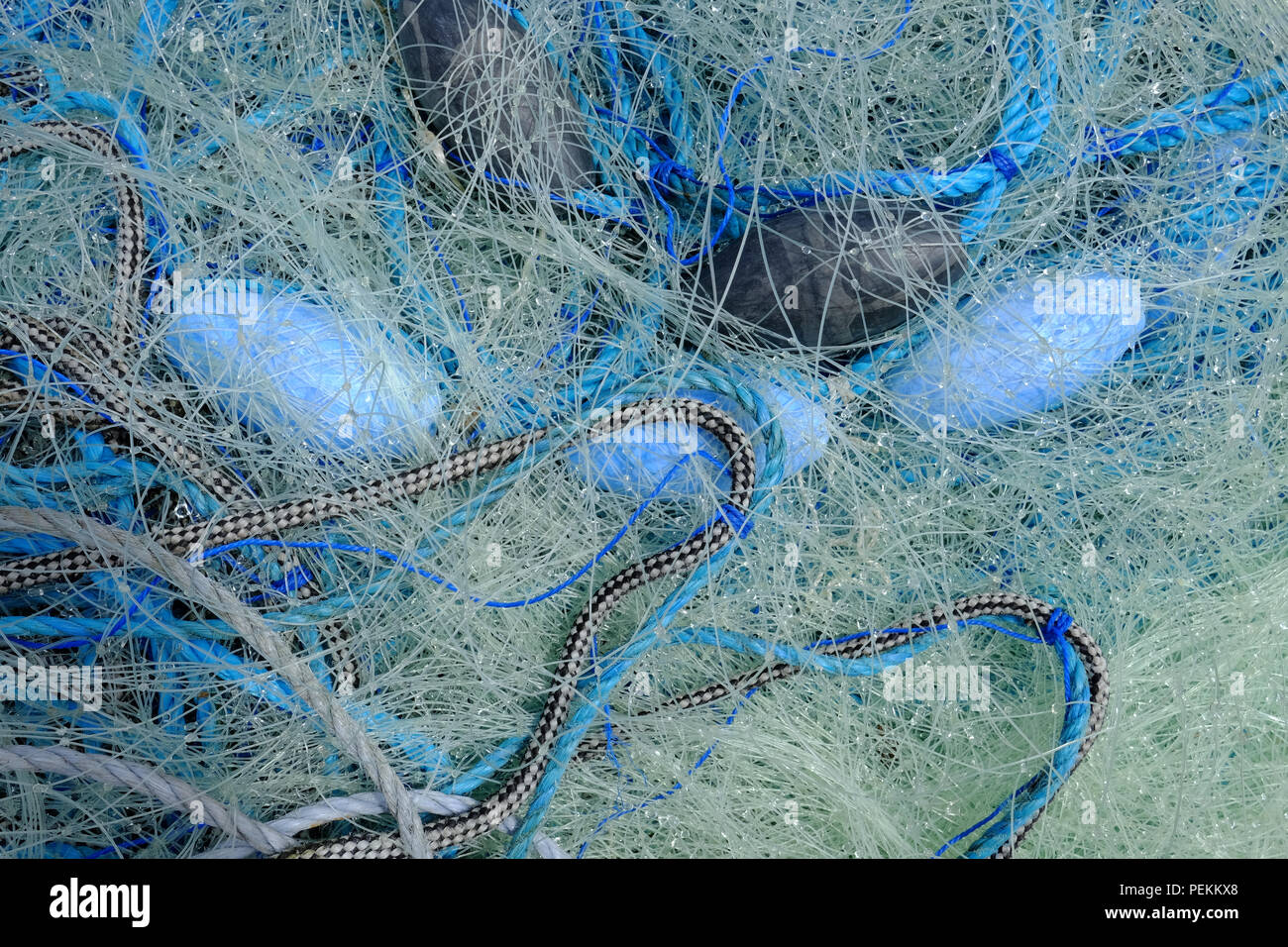 kommerziellen Fischernetze Stockfoto