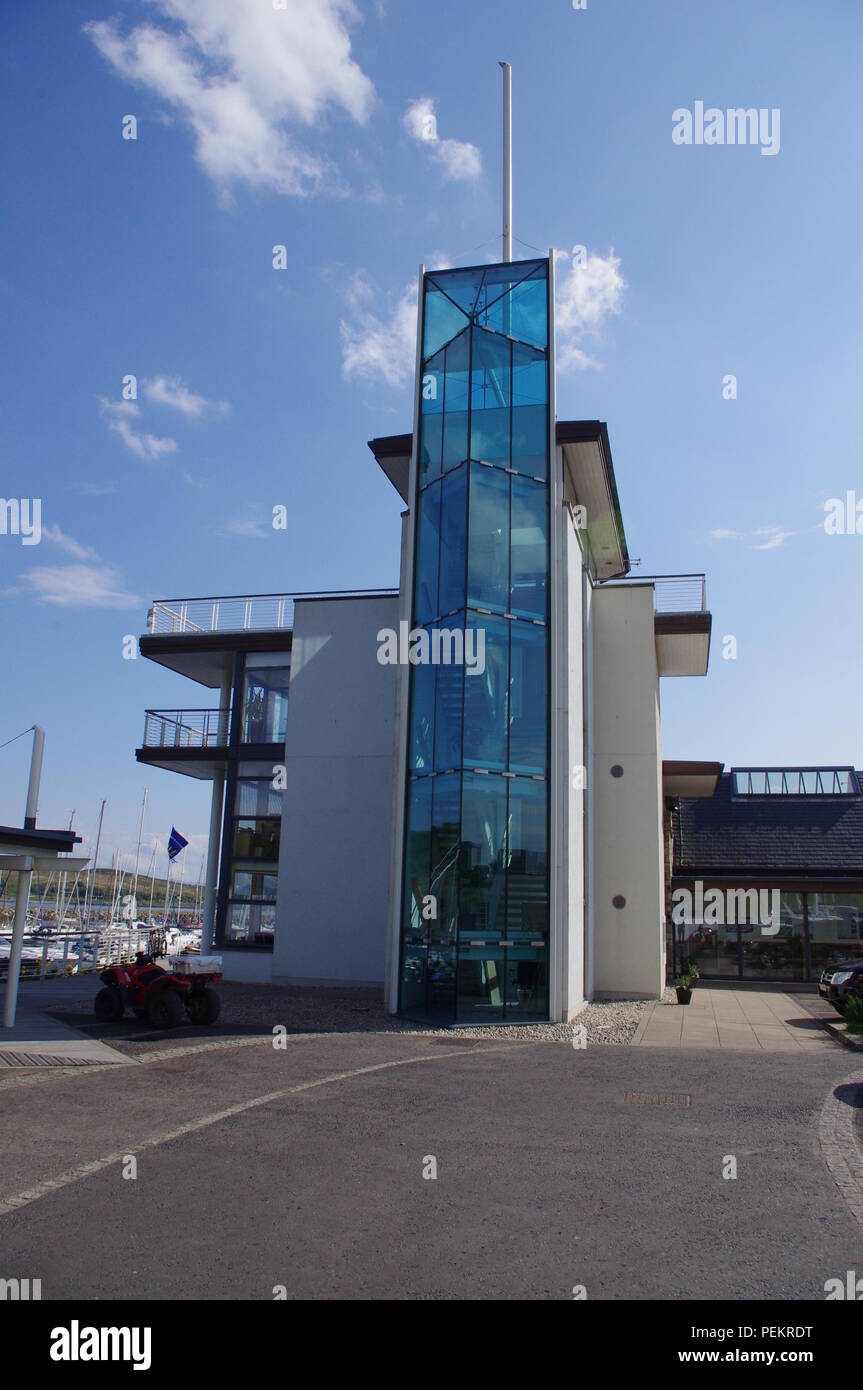 Portavadie Marina Tower Stockfoto