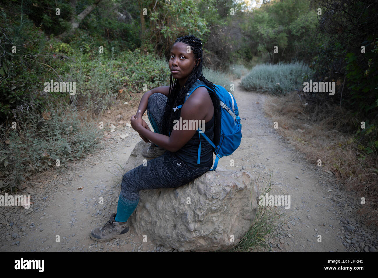Tiffany Tharpe am 24th 2018. Juni im Temescal Canyon, Los Angeles, Kalifornien Stockfoto