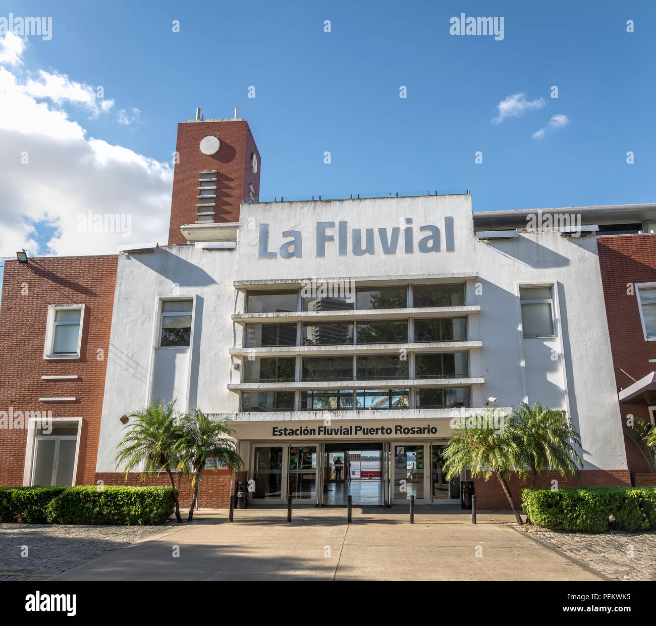 Fluvial Terminal La Fluviale - Rosario, Santa Fe, Argentinien Stockfoto