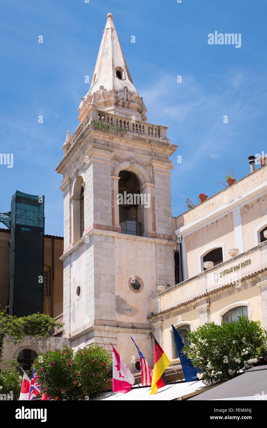 Italien Sizilien Monte Tauro berühmtesten Luxus Urlaubsort Taormina