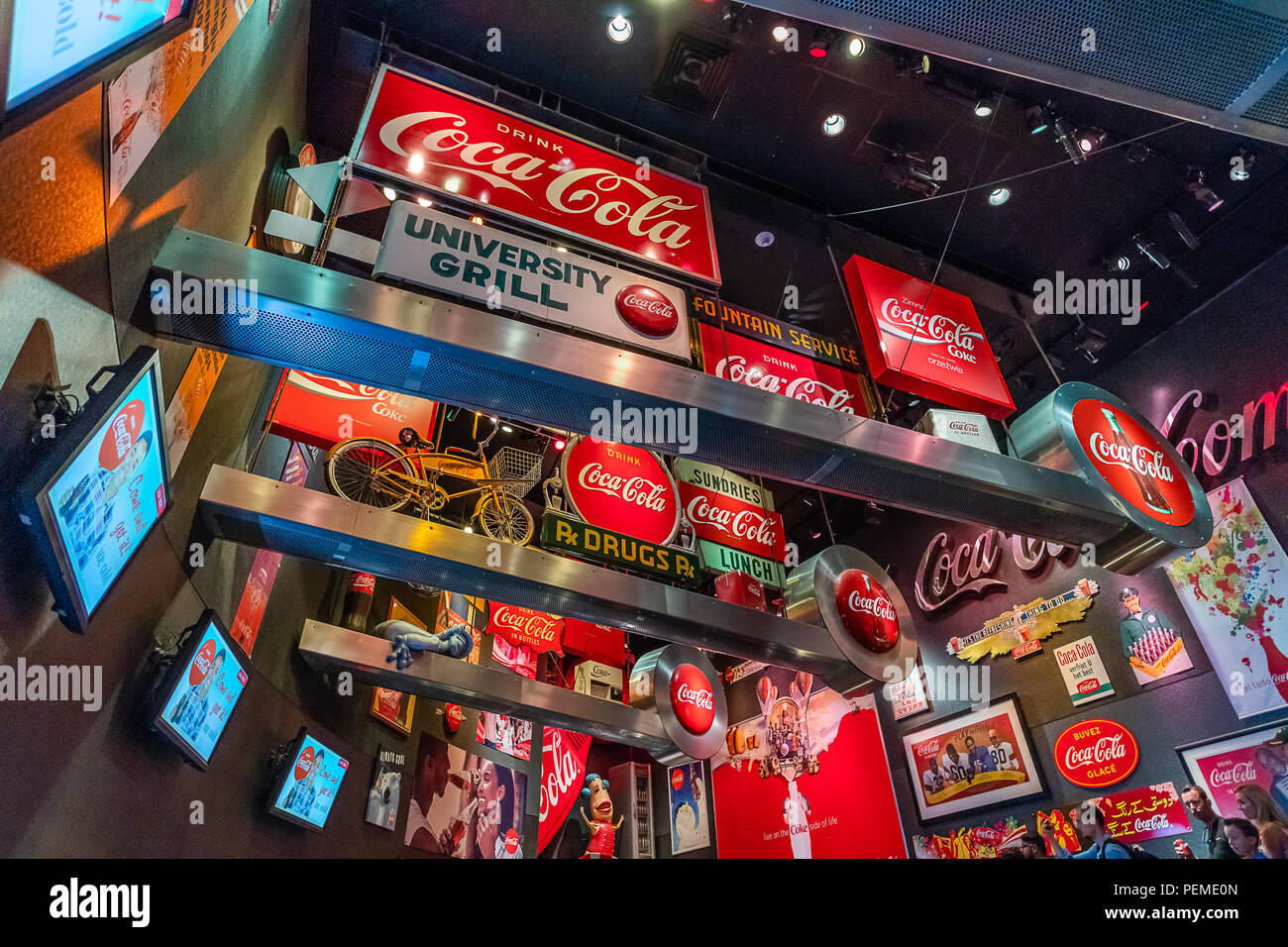Die Welt von Coca-Cola Stockfoto