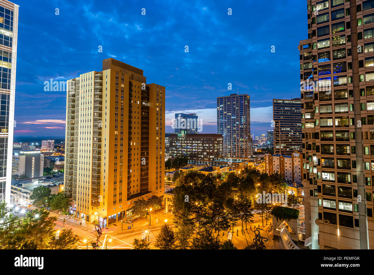 Atlanta, Georgia Skyline Stockfoto