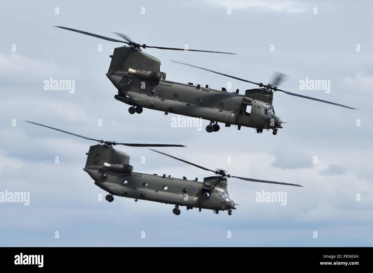 Chinook HC6 Hubschrauber an RAF Valley August 2018 Stockfoto