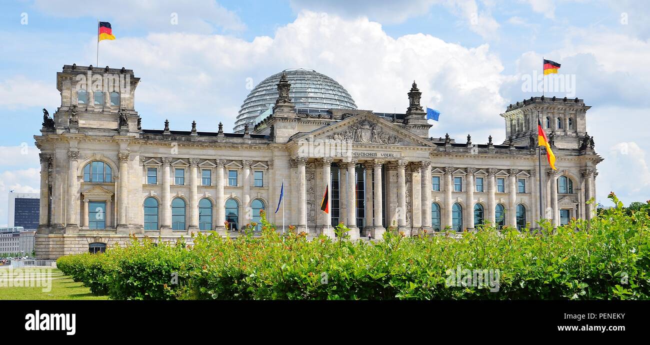 Reichstagsgebäude in Berlin, Deutschland Stockfoto