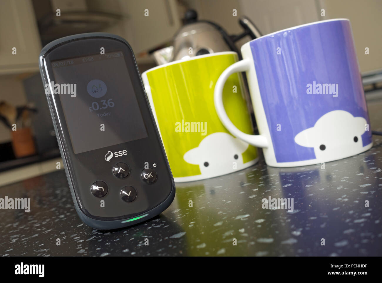 Nahaufnahme von SSE Smart Meter Strom und Gas Dual Fuel Energy Home Smart Meter auf Küchenarbeitsplatte England Großbritannien Großbritannien Großbritannien Großbritannien Großbritannien Großbritannien Großbritannien Großbritannien Großbritannien Großbritannien Großbritannien Großbritannien Großbritannien Großbritannien Großbritannien Großbritannien Großbritannien Großbritannien Großbritannien Großbritannien Großbritannien Großbritannien Stockfoto